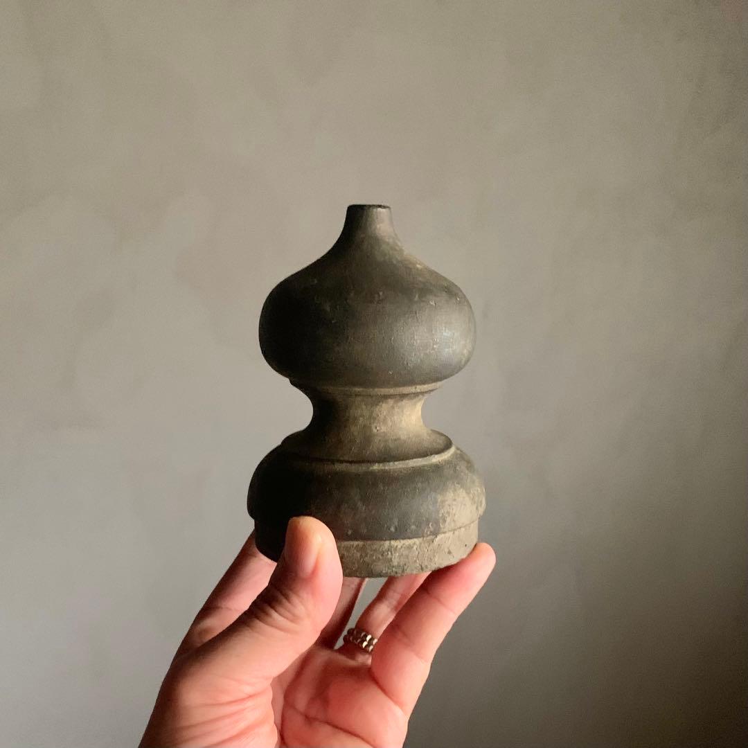 古銅 擬宝珠 古美術 古道具 アンティーク 仏教美術 オブジェ