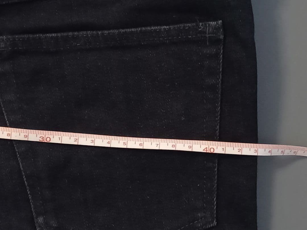 NUMBER (N)INE☆ハート涙レザーパッチ☆ブラックデニム☆スキニー☆１