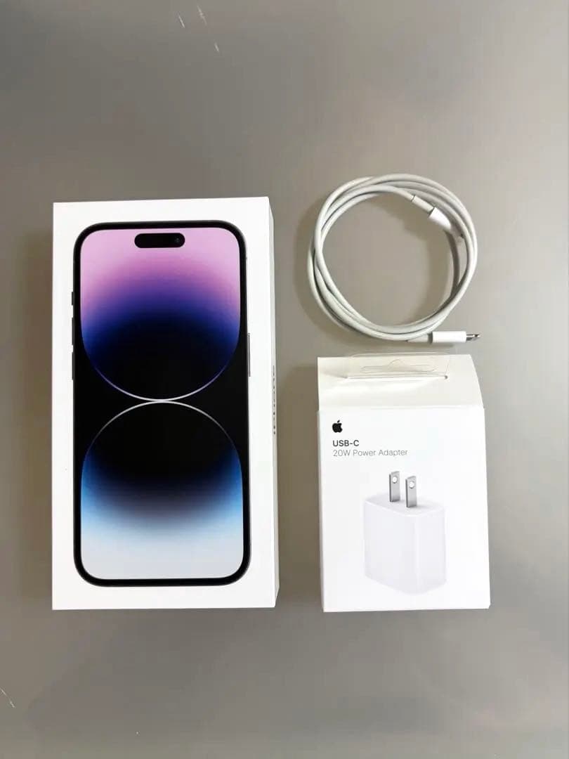 【美品】iPhone 14 Pro ディープパープル　512GB SIMフリー