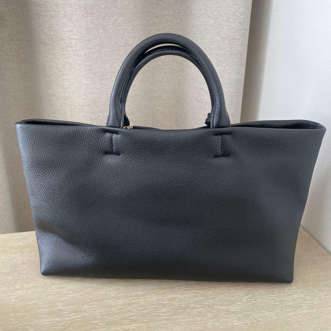 SLOBE IENA レザートートバッグ　黒　ショルダーバッグ　スローブイエナ