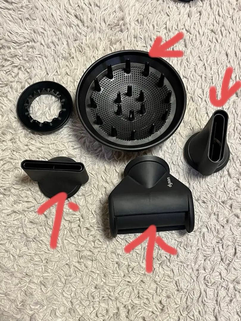 dyson supersonic HD08 スタンドあり　コード被覆亀裂