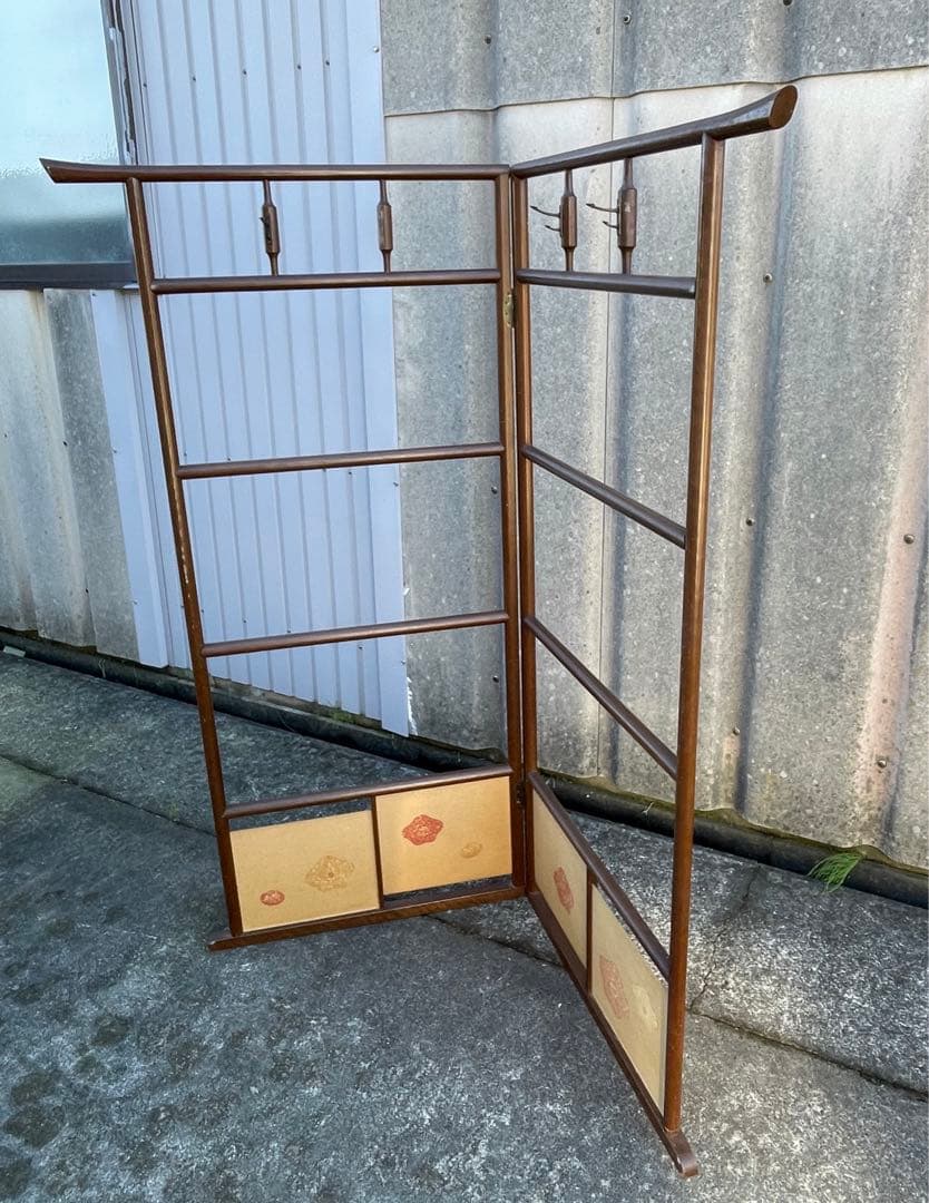 稀少/古道具/当時物/無垢材/木製/衣紋掛け/衣桁/着物掛け/30