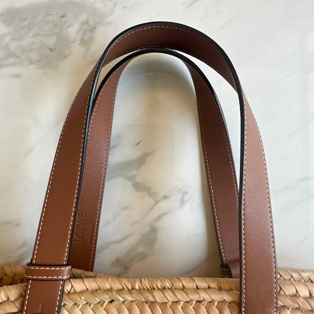 ロエベ　かごバック　ミディアム　美品　定価¥91,300円→¥43900