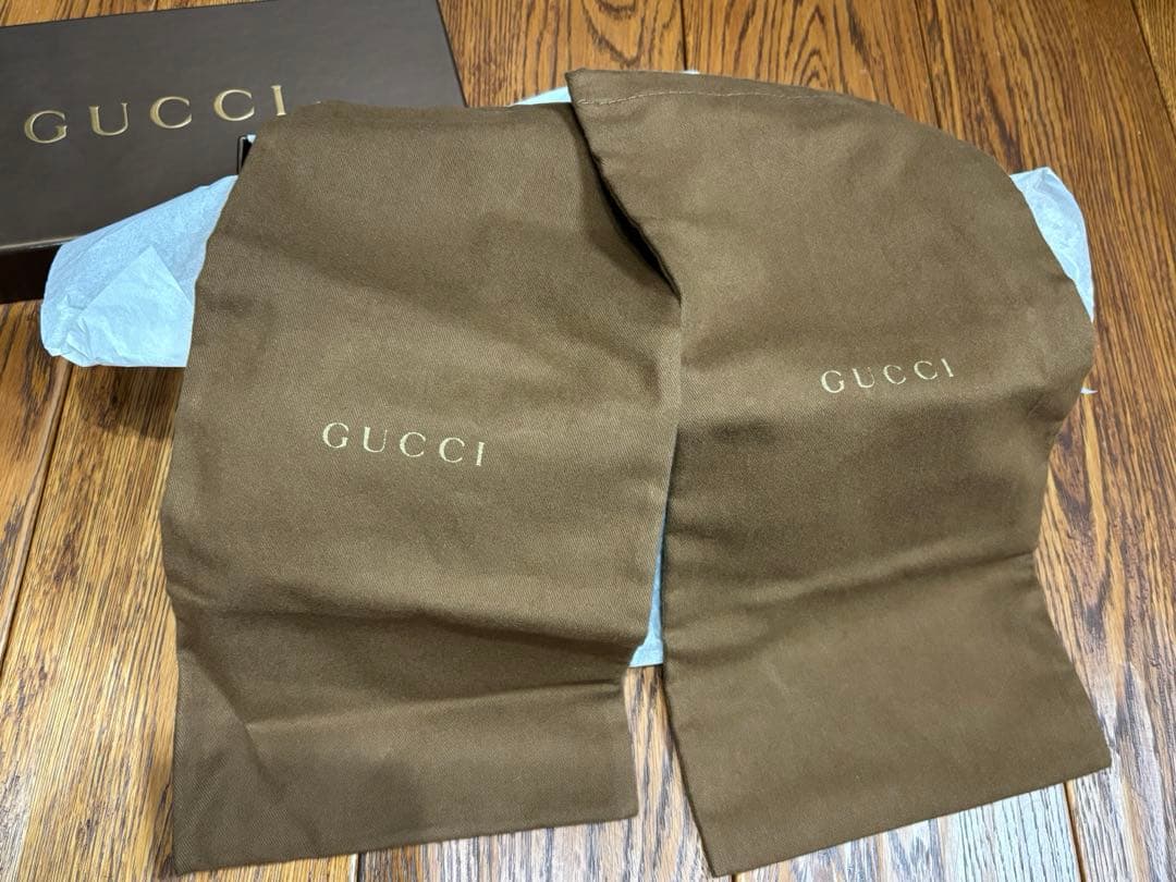 GUCCI グレー レインシューズ 37 23.5cm