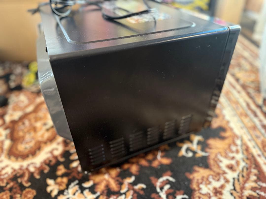 【中古美品】PRW-F180山善 電子レンジ 18L ブラック2025年製