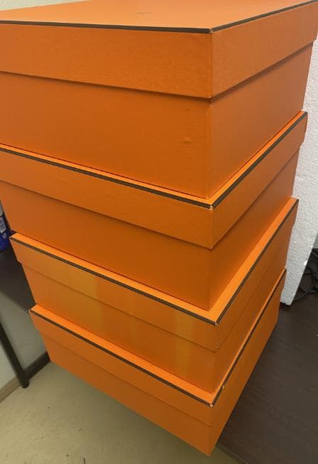 エルメス Hermes 4個 空箱No095 34x38x15