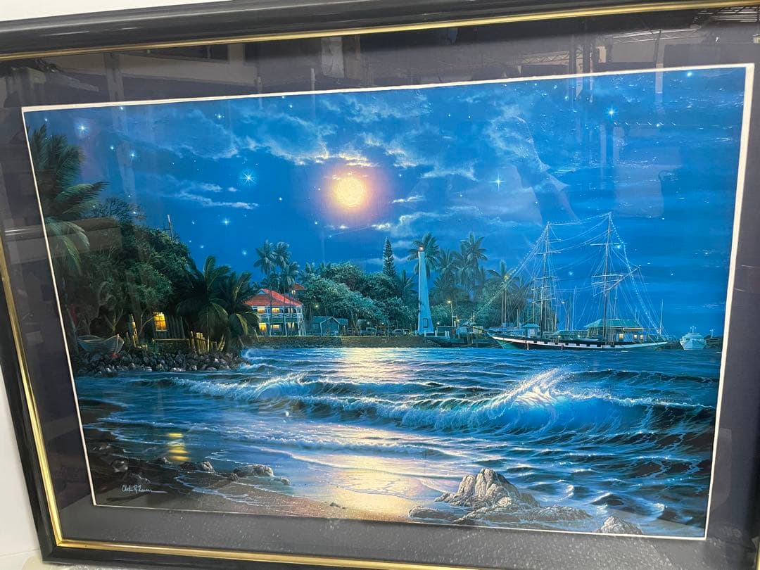 限定版クリスチャンラッセン「ラハイナ スターライト」C/E 2/475額装付き