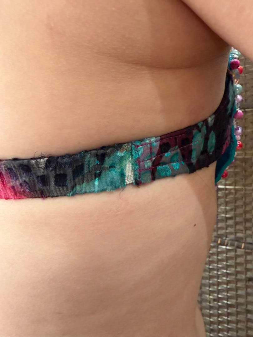 【Magic／一部ほつれあり・他美品】ベリーダンス衣装 ブラ＆スカート