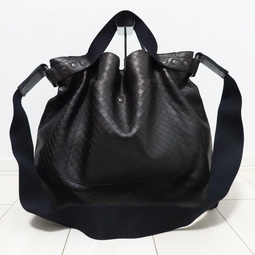 ボッテガヴェネタ　イントレッチオ　ミラージュ　ショルダーバッグ　トートバッグ　黒