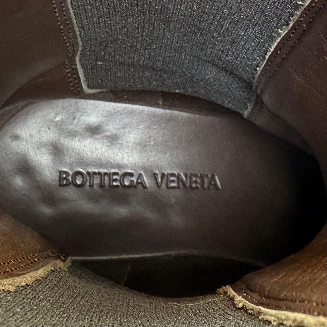 【極美品☆箱付き】ボッテガヴェネタ　サイドゴアブーツ　ラグ　レザー　ロング　革靴