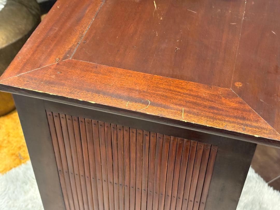 アジアン　コンソール　バンブー　電話台　ファックス台　アンティーク　IZ