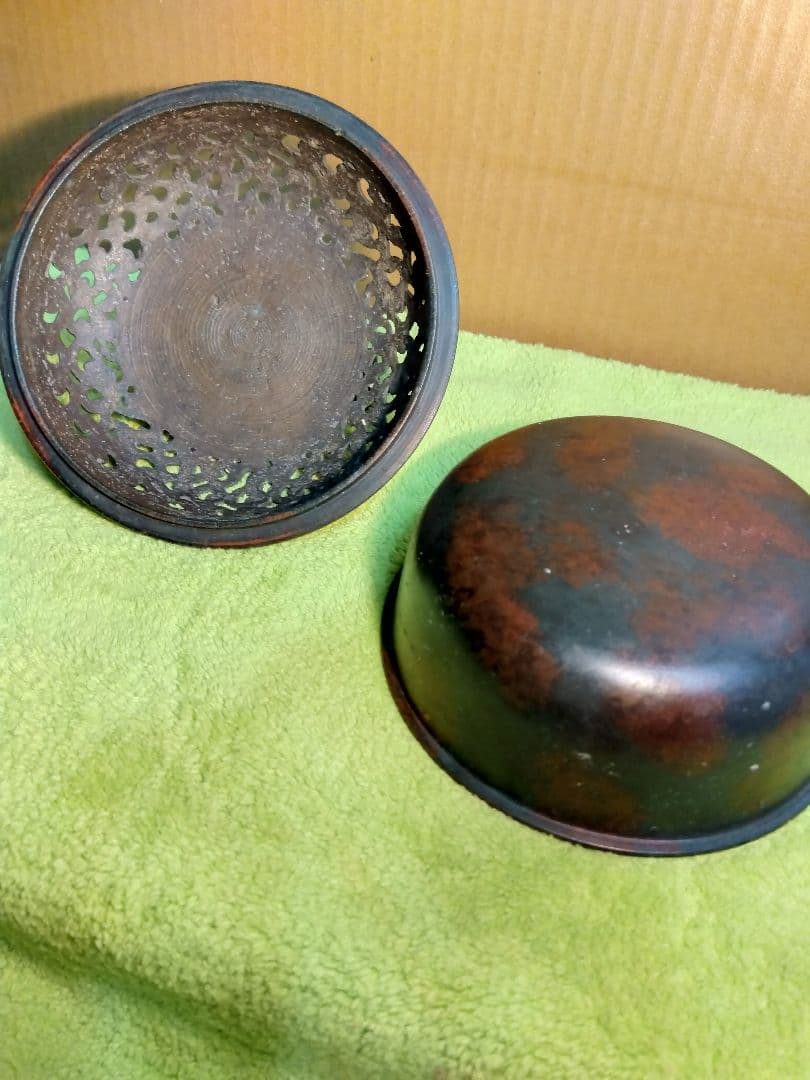 金属工芸　唐獅子　香炉