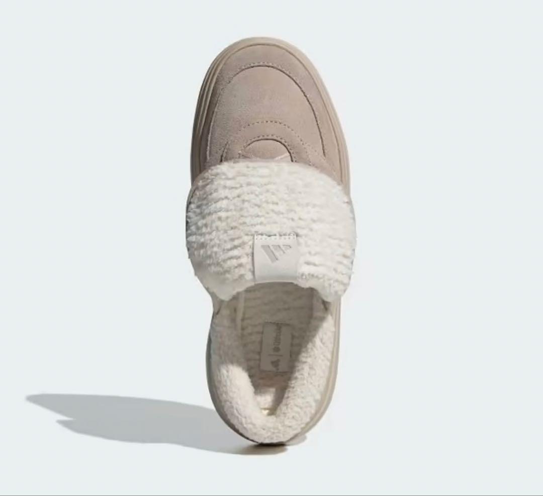 adidas アディダス 23.5cm ボア付き サンダル ミュール