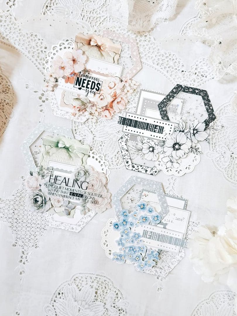 コラージュ素材　紙もの　素材紙　【2587】