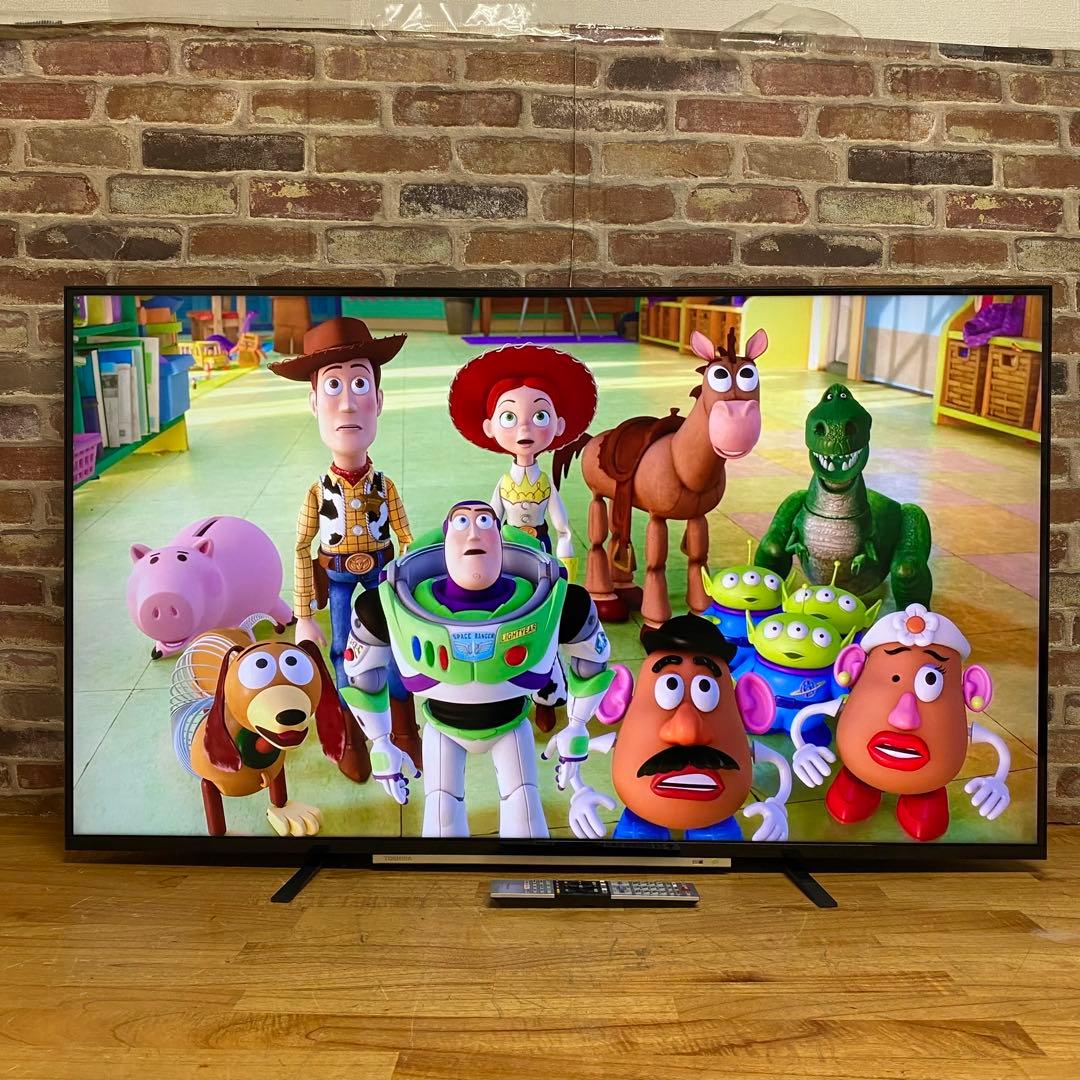 東芝 55V型 4Kチューナー内蔵 液晶テレビ レグザ 55M520X W録画○