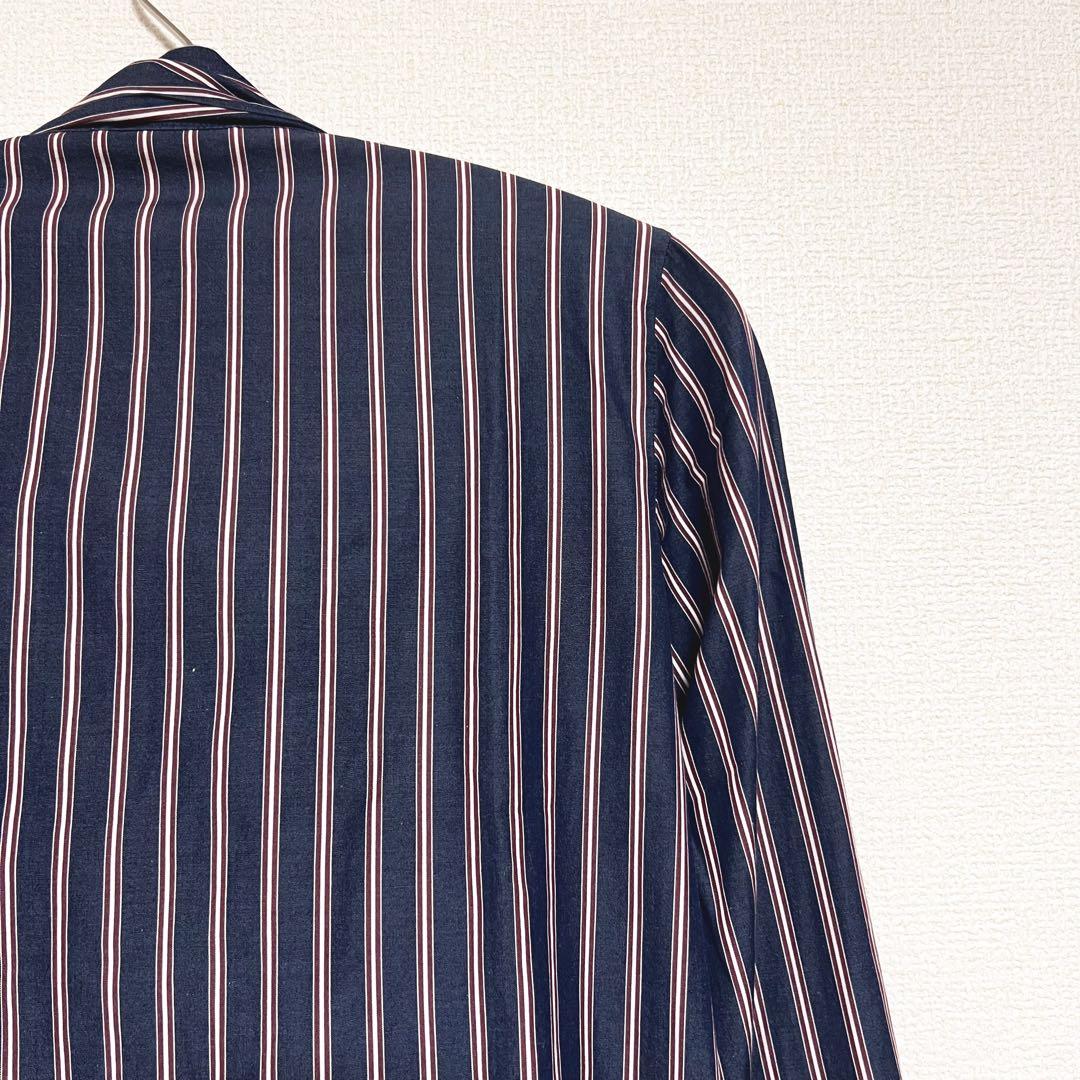 ヴィヴィアンウエストウッド　ブラウス　ボウタイ　リボン　ストライプ