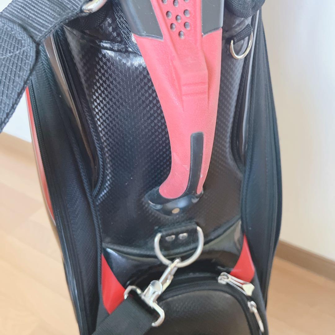 K286 adidas アディダス キャディバッグ 赤黒