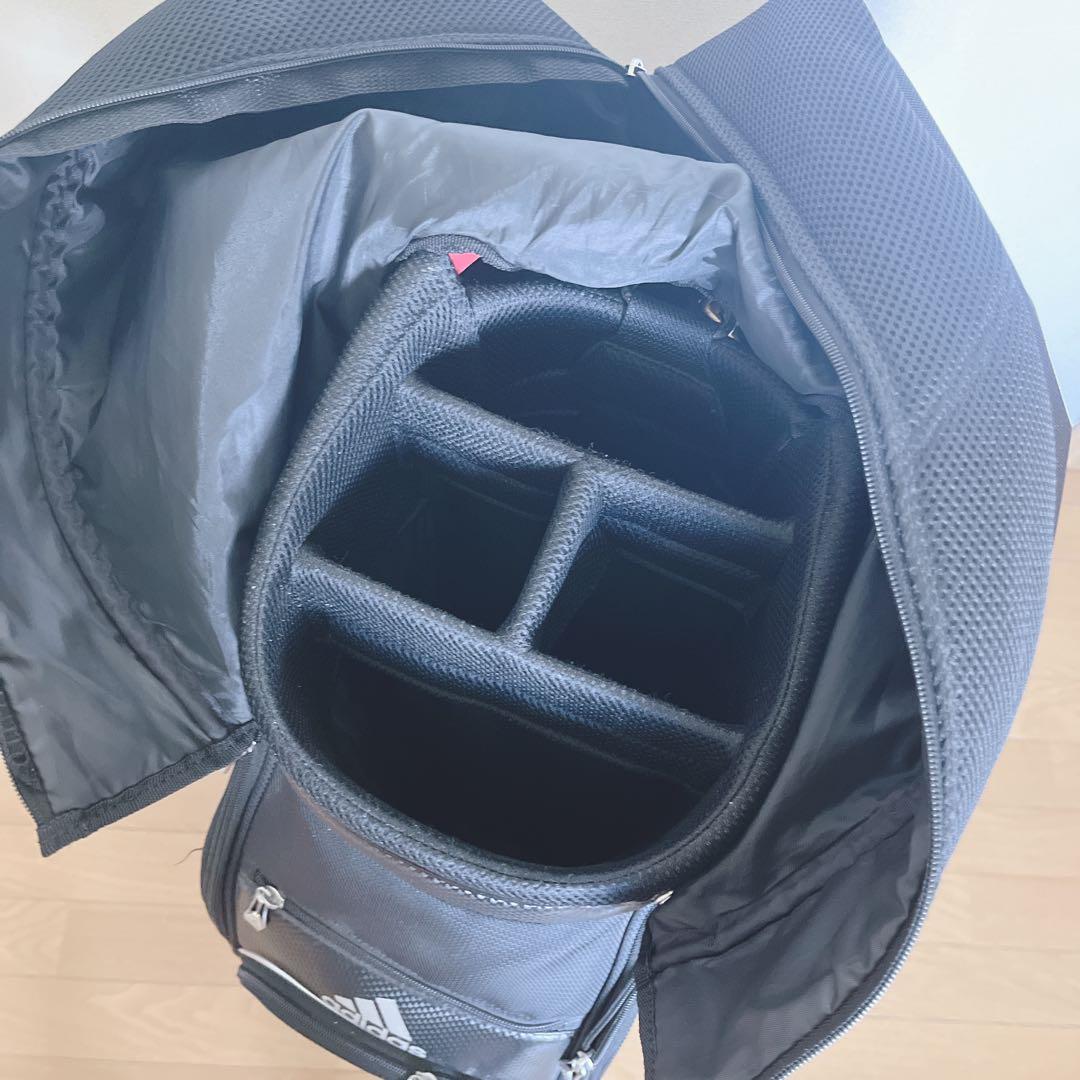 K286 adidas アディダス キャディバッグ 赤黒