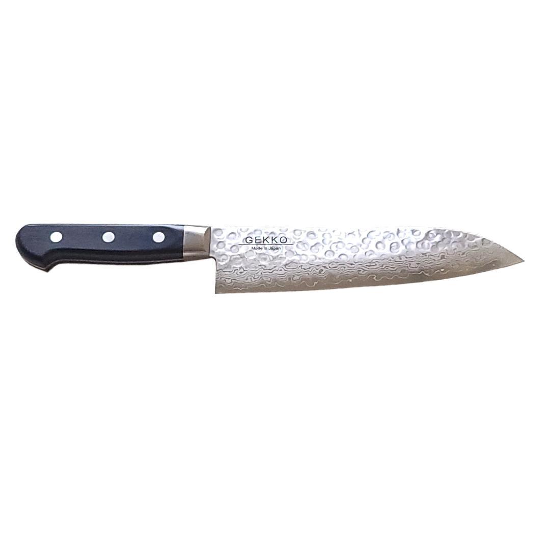 み*ん様 日本製 VG10 ダマスカス 三徳包丁185mm 黒柄 G1756E
