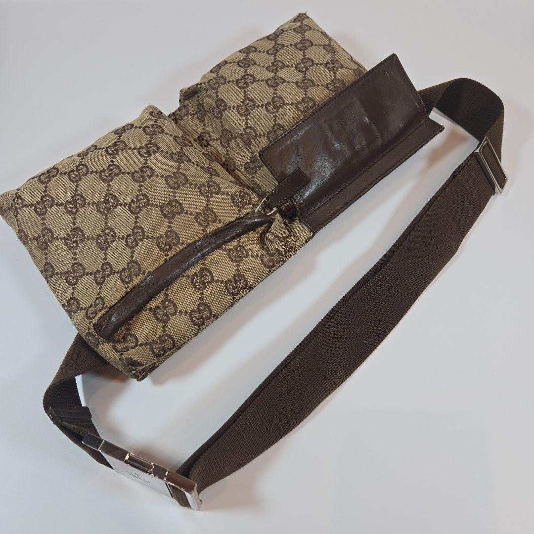 【かなかな】GUCCI★ボディバッグ★ウエストポーチ★GG柄★