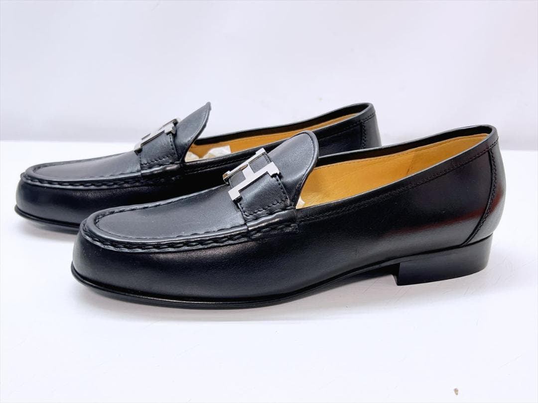 未使用保管 美品 エルメス コンスタンス レザー ローファー 36 23ｃｍ