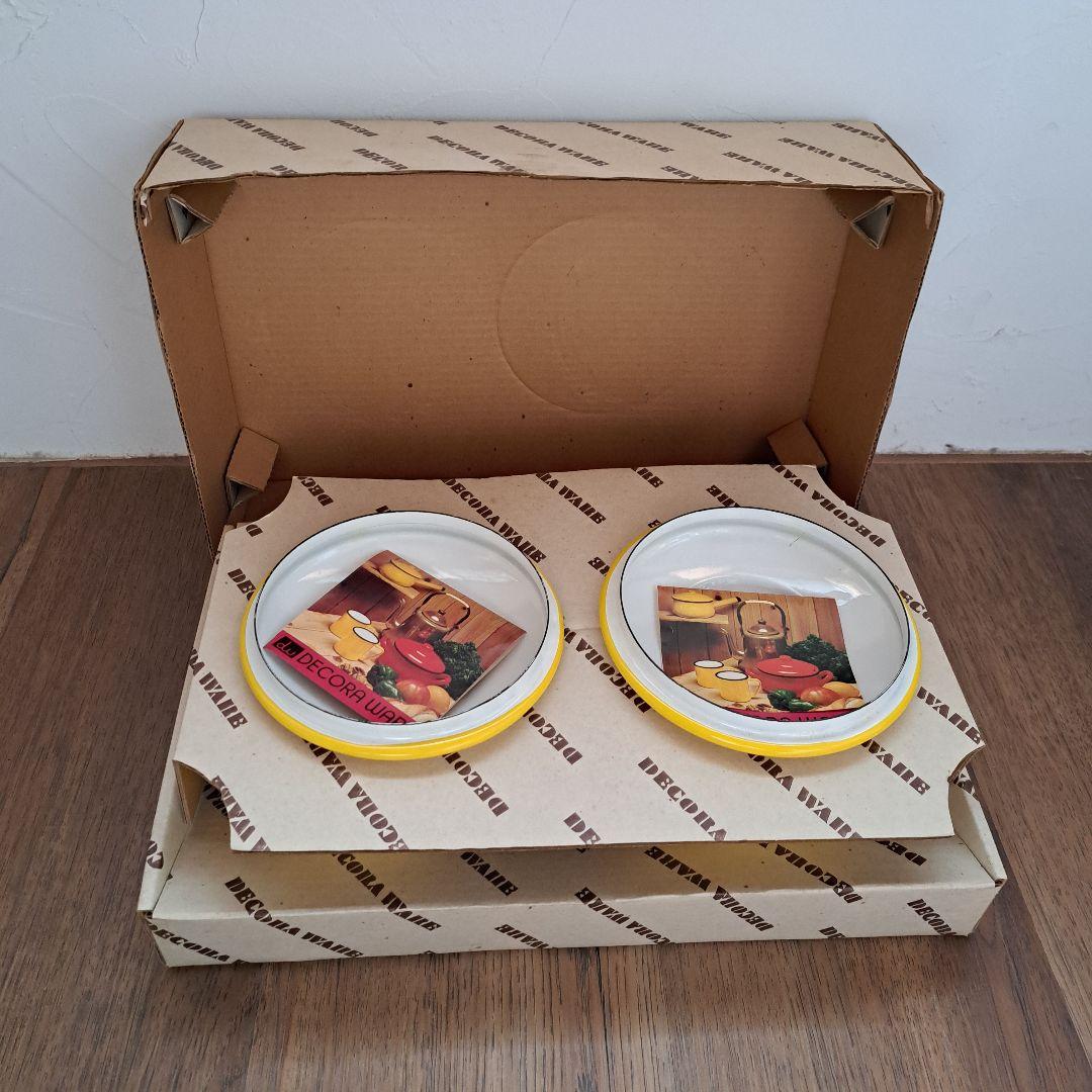 デコラウェア　ホーロー　セット　黄色