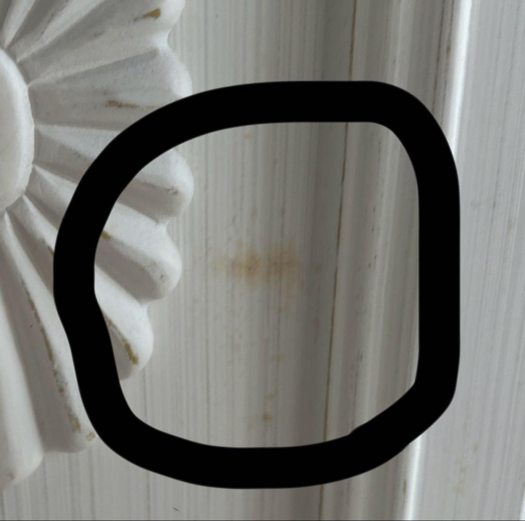 中古　美品　アンティーク　フランス　ホワイト 木製ラック 2