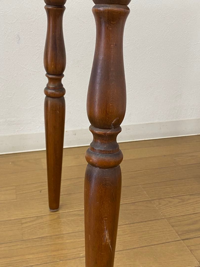 レトロ アンティーク オールドキツツキ 飛騨産業 デコラトップ サイド テーブル