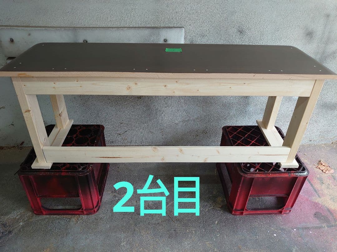 【其の33と34の2台セット】中古テーブルを加工するパチスロ実機を2台置く台