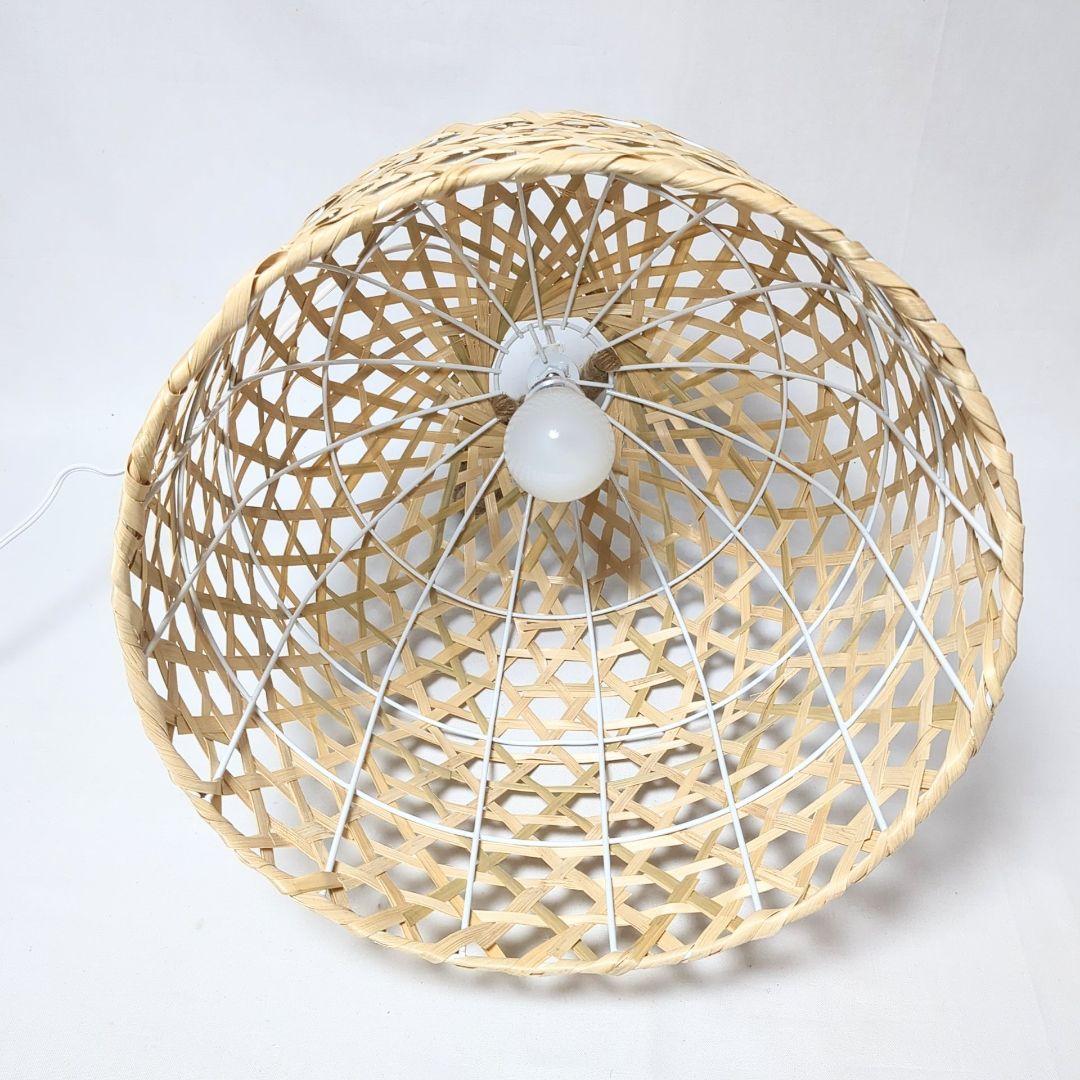 竹カゴ　ランプ　吊り下げ照明　竹あかりシリーズ