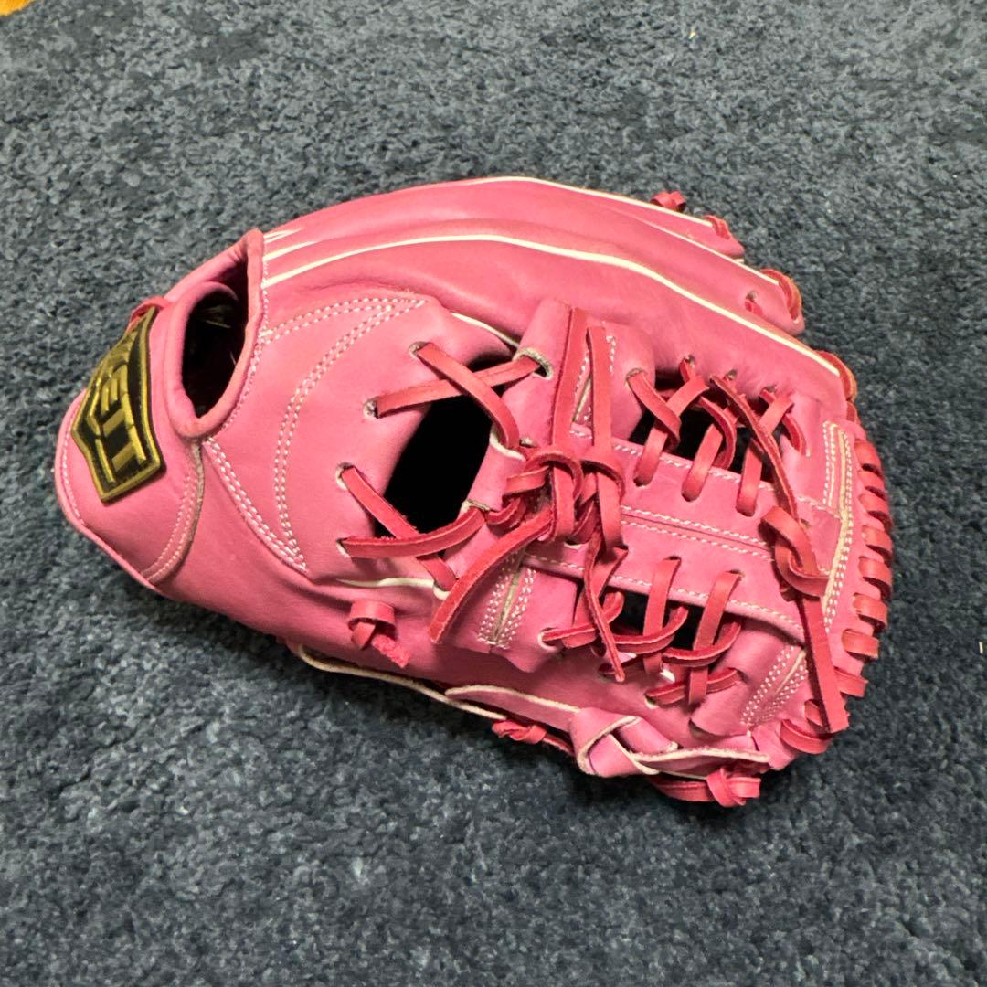 ZETT 硬式グローブ スペシャルオーダー　内野用　ピンク