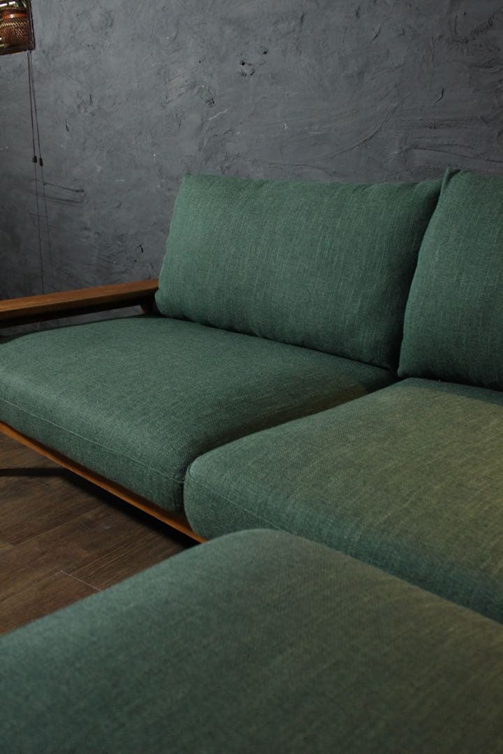 首都圏送無料〜ウニコ　キルプ　190cm ソファ　オットマン　セット　フェザー