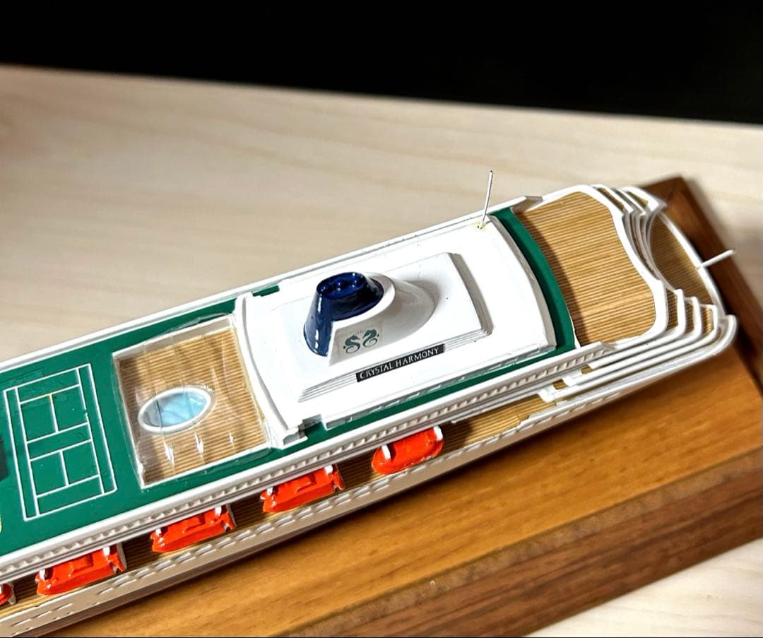 クリスタルハーモニー クルーズ 船　模型 オブジェ 置物　インテリア