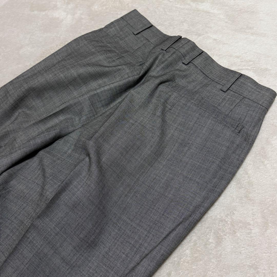 美品　ダンヒル　セットアップスーツ　ダブル　グレー　ロゴボタン　M〜L位