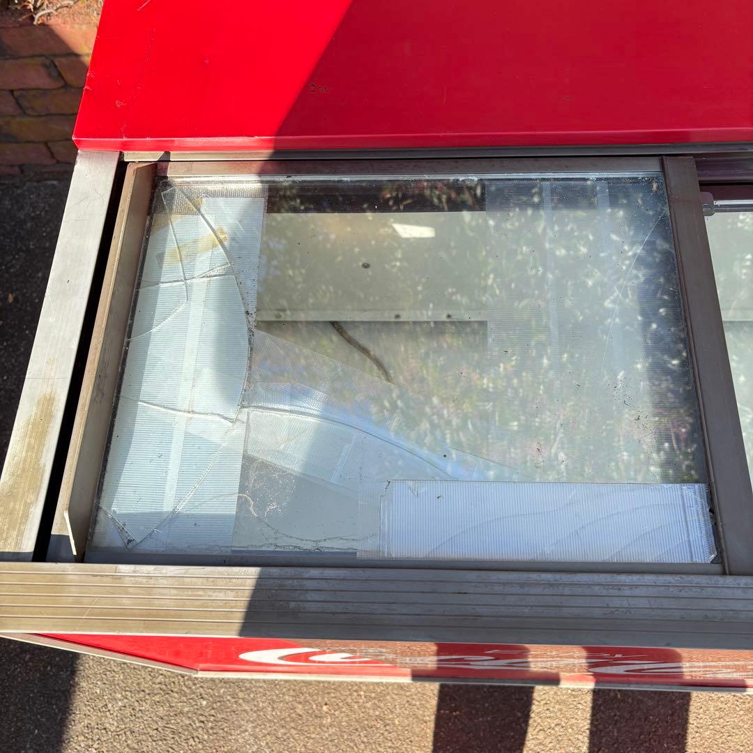 【三菱　激レア】コカ・コーラ 冷蔵ショーケース　オープンタイプクーラー　レトロ