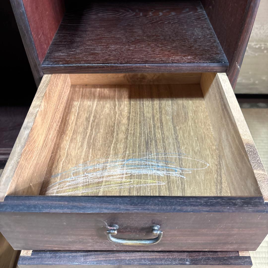 茶箪笥　木製レトロ茶道具棚