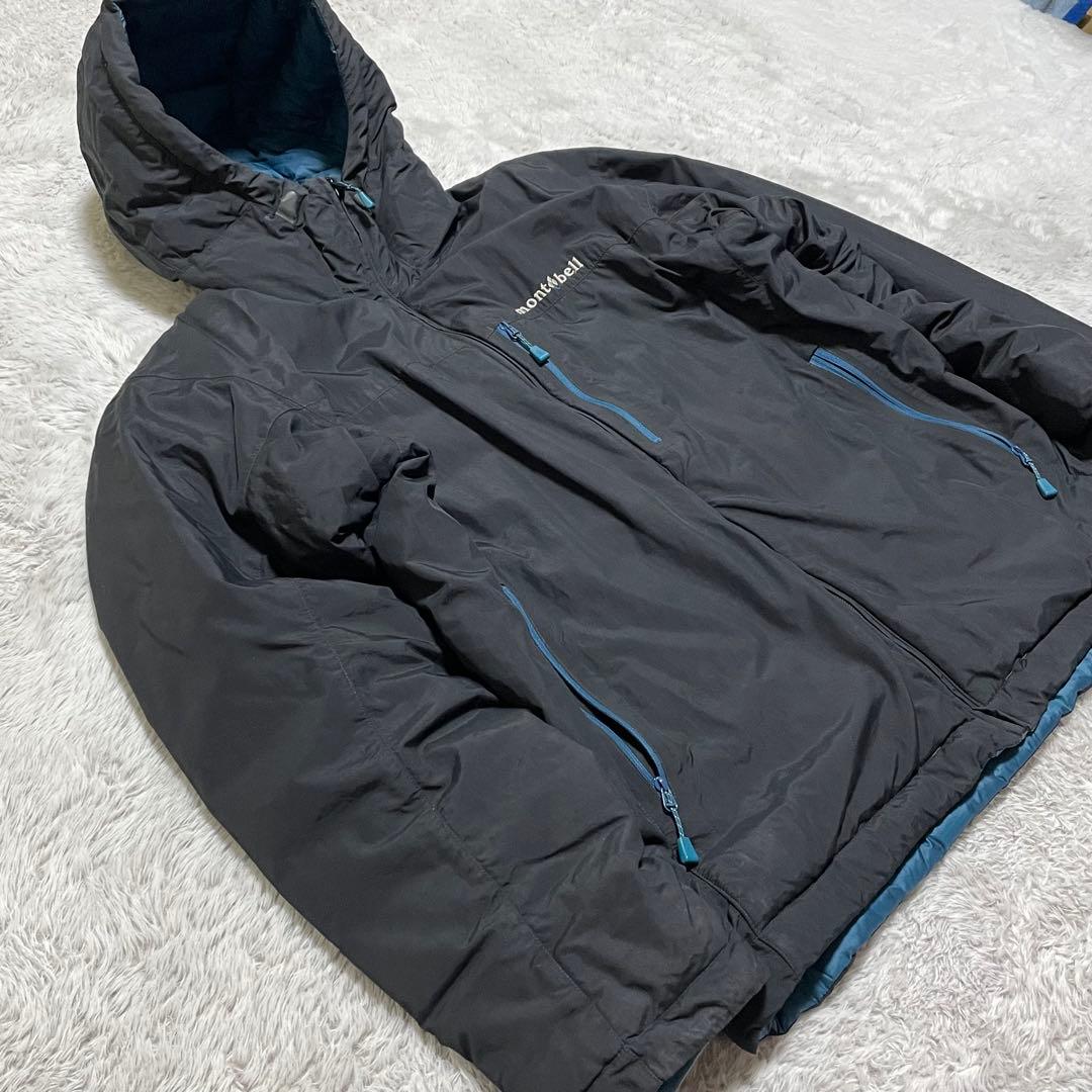 モンベル　ダウンジャケット　コロラドパーカー　リバーシブル　ドローコード　M