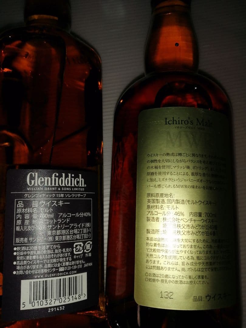 グレンフィディック・碧・白州・イチローズモルト・リザーブ