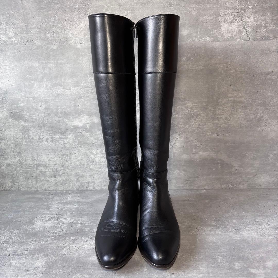 【極美品】UNITED ARROWS ロングブーツ　レザー　裏張り　Vibram