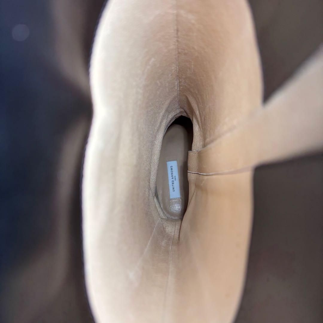 【極美品】UNITED ARROWS ロングブーツ　レザー　裏張り　Vibram