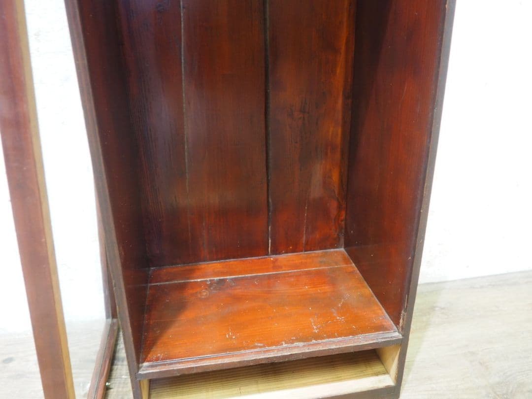 1148 ケンドン式　ガラスケース　飾り棚　ショーケース　レトロ　アンティーク