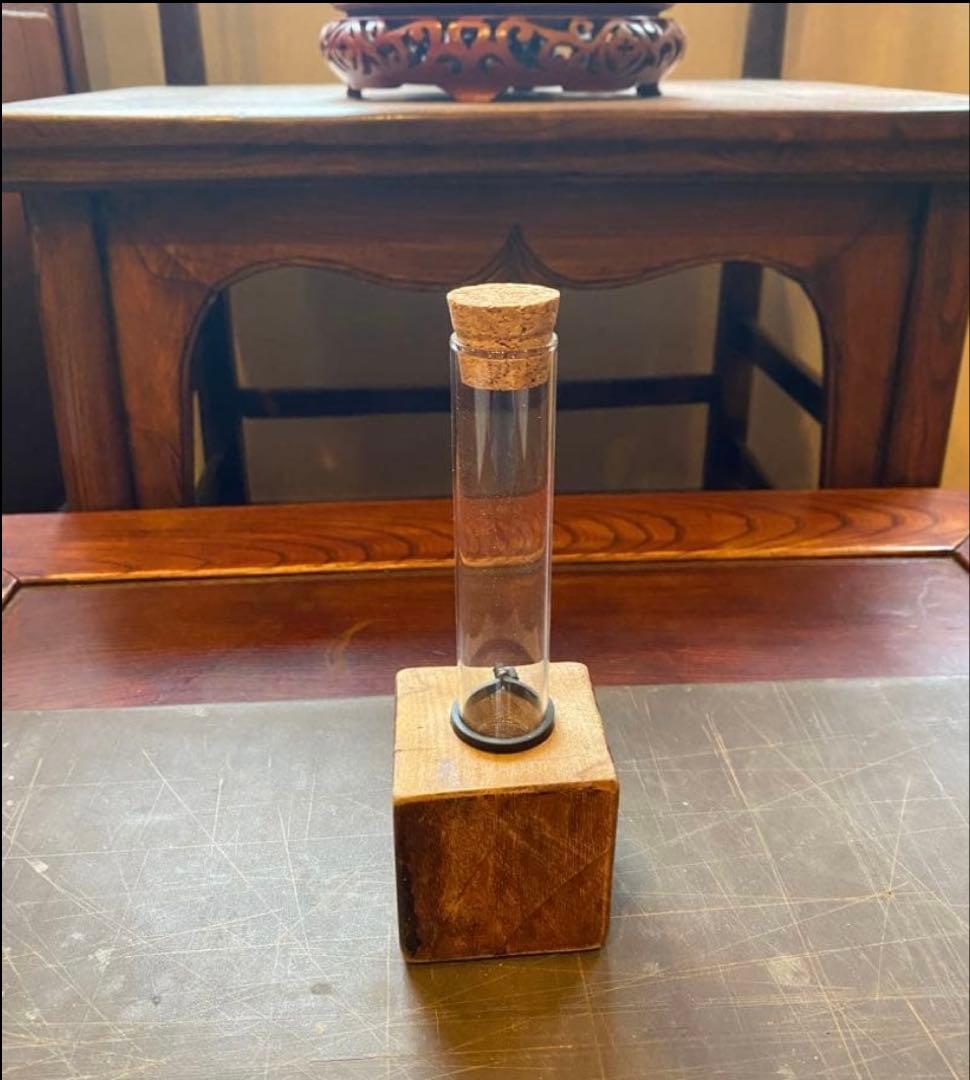 ミニ陶器鉢３点セット・自作付属品付　　一輪挿し・ポット・水耕栽培・観葉　多肉植物