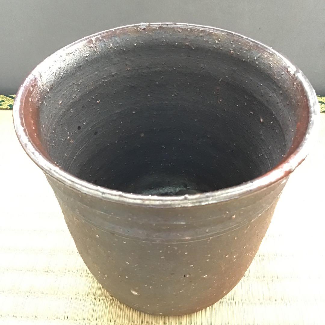 人間国宝　常滑焼棒ノ先建水　三代　山田常山　妙玄斎書付　栞　共箱　S181KS