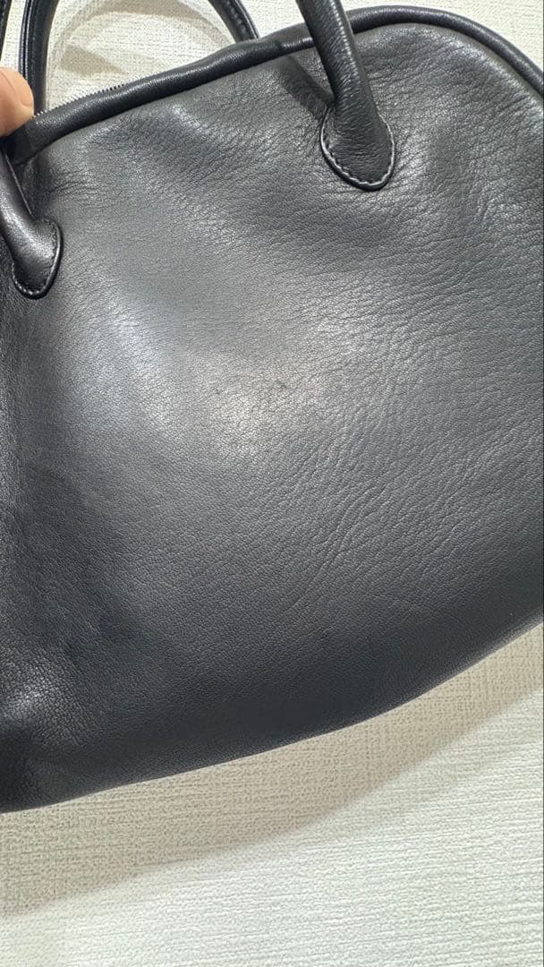 Aeta DA25 ボストンバッグ S 黒 レザーハンドバッグ 保存袋付き