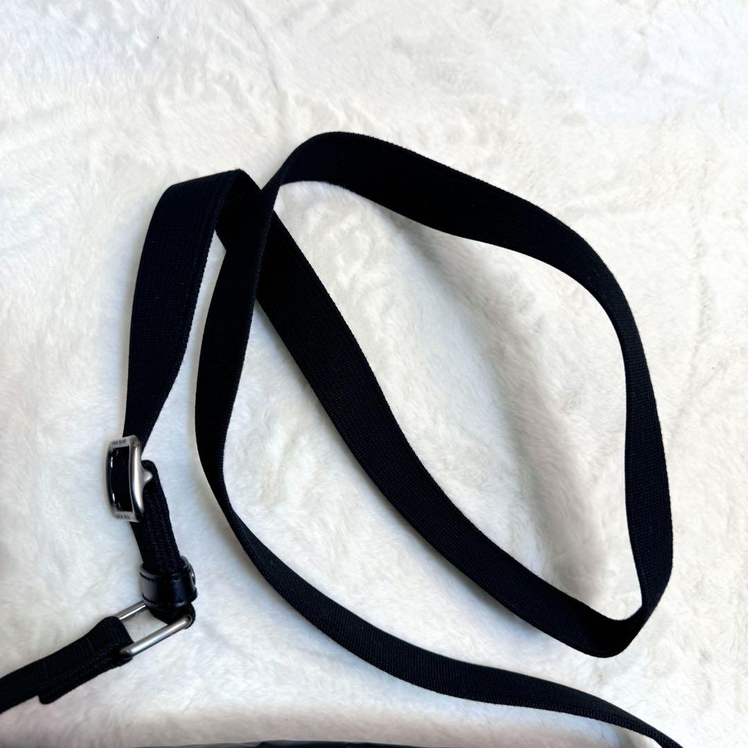 【極美品】ハンティングワールド　ショルダーバッグ　レザー　バチュークロス　黒