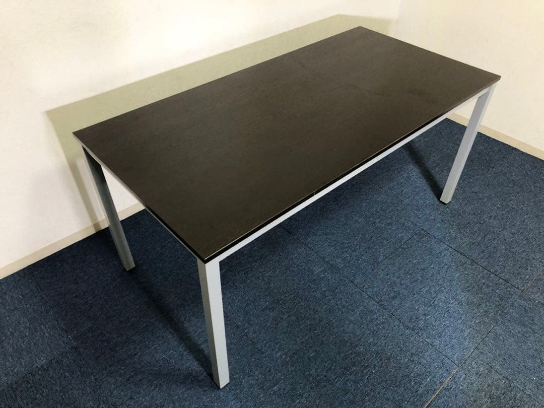 ミーティングテーブル OC-MTC1575-DB 脚部底アジャスター付きシンプル