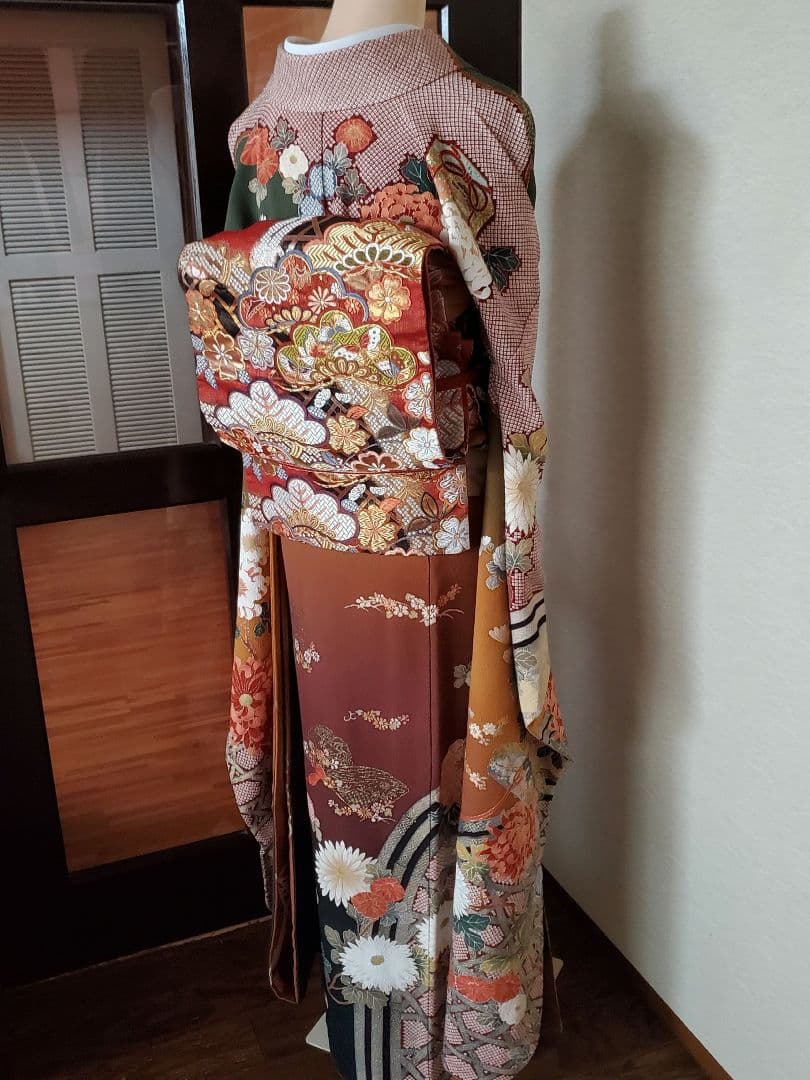 【1/12終了＊フルセット】振袖　袋帯　帯揚げ　帯締め　トールサイズ　お直し無料