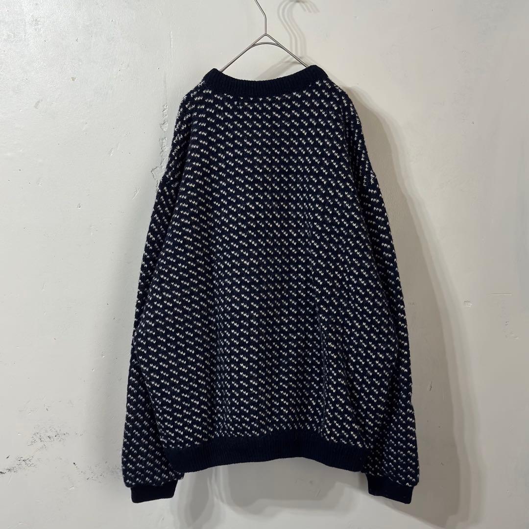 【超希少XXL】80s L.L.Bean バーズアイ ニット ノルウェー製