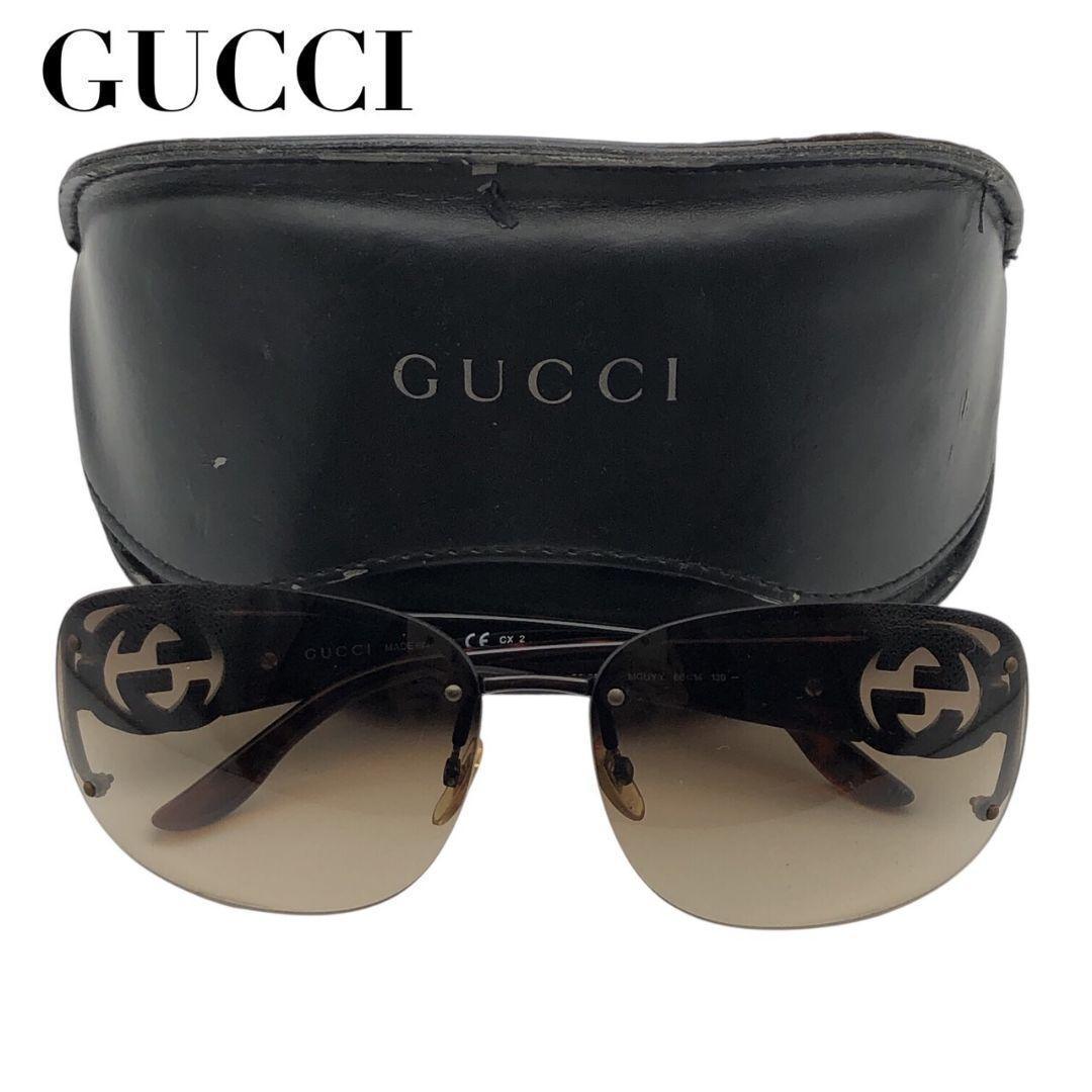 美品✨GUCCI サングラス インターロッキング GGロゴ イタリア製 ケース