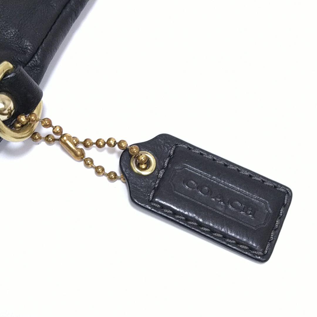 COACH ショルダーバッグ トートバッグ 2WAY がま口 レザー ブラック